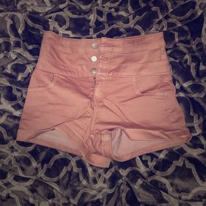 Brand new pink high wasted shorts